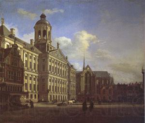 Jan van der Heyden The Dam with the New Town Hall in Amsterdam (mk05) Spain oil painting art